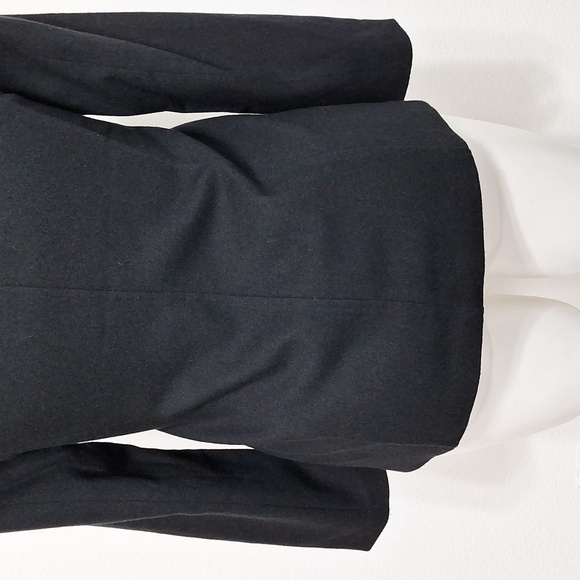 Vintage Leslie Stuart New York Black Minimalist Wool Blend Made in USA Jacket 8P - Picture 7 of 10